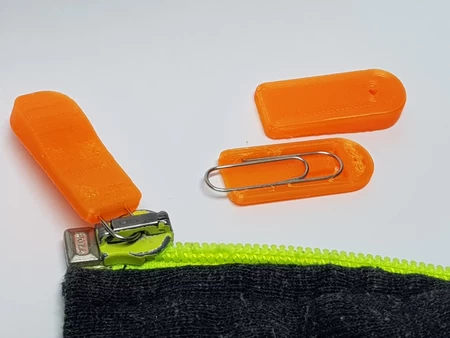  [with release hole] zipper pull using paperclip  3d model for 3d printers