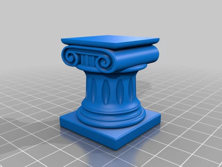 Mini Ionic Column - Tiny Object Display Podium