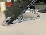  Vertical laptop stand remix of remix!  3d model for 3d printers