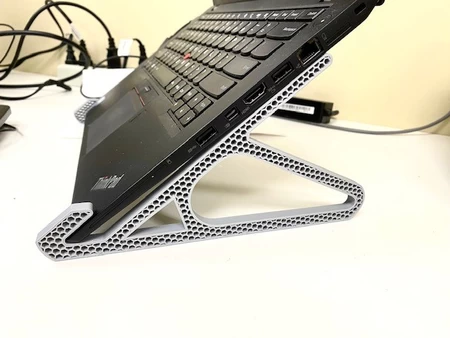  Vertical laptop stand / re-re-re mix  3d model for 3d printers