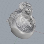  Tiger ring man ring jewelry 3d print model  3d model for 3d printers