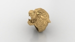  Tiger ring man ring jewelry 3d print model  3d model for 3d printers