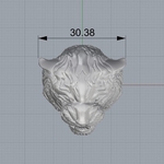  Tiger ring man ring jewelry 3d print model  3d model for 3d printers