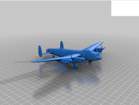 Modelo 3d de Avro lancaster para impresoras 3d