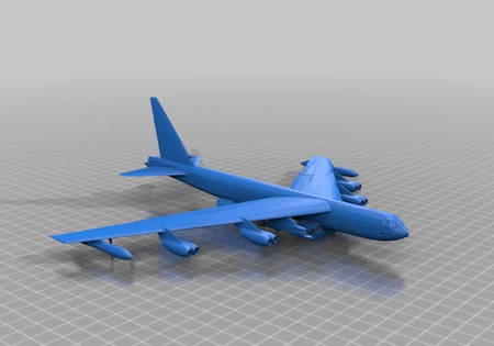 Modelo 3d de Boeing b-52d stratofortress para impresoras 3d