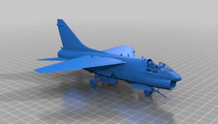  Ltv a-7 corsair ii  3d model for 3d printers