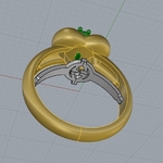  Gucci ring earring pendant necklace bee jewelry 3d print model  3d model for 3d printers