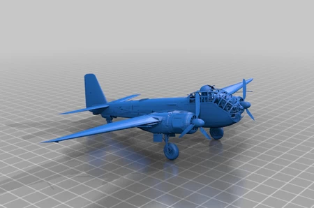  Junkers ju 18  3d model for 3d printers