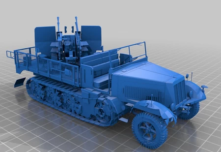  Sd.kfz. 7  3d model for 3d printers