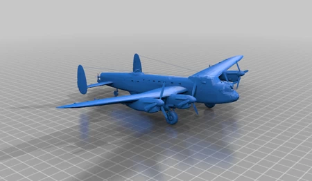 Modelo 3d de Avro lancaster para impresoras 3d