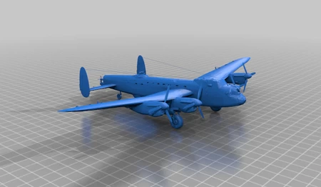  Avro lancaster  3d model for 3d printers