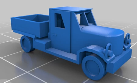 Modelo 3d de Camión de granja para impresoras 3d