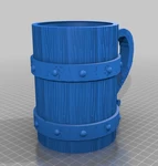  Viking mug  3d model for 3d printers