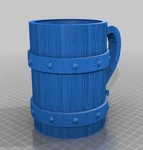 Modelo 3d de Taza vikinga para impresoras 3d