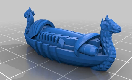 Modelo 3d de Barco vikingo para impresoras 3d