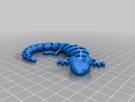 Modelo 3d de Lagarto articulado para impresoras 3d