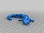  Articulated lizard  3d model for 3d printers