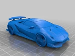 Modelo 3d de Lamborghini reventon y lamborghini sesto elemento para impresoras 3d