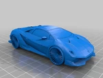 Modelo 3d de Lamborghini reventon y lamborghini sesto elemento para impresoras 3d