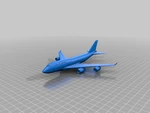 Modelo 3d de Boeing 747-400 y embraer erj-170 para impresoras 3d