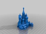  St. basil's cathedral - moscow, russia  3d model for 3d printers
