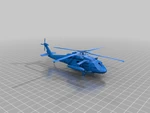 Modelo 3d de Uh - 60 blackhawk para impresoras 3d