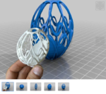 Modelo 3d de Personalizable artística florero para impresoras 3d