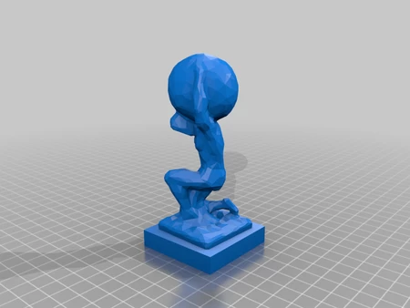 Modelo 3d de Escultura Épica para impresoras 3d