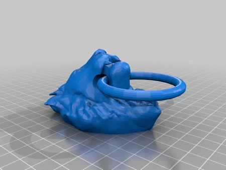  Lion door knob  3d model for 3d printers