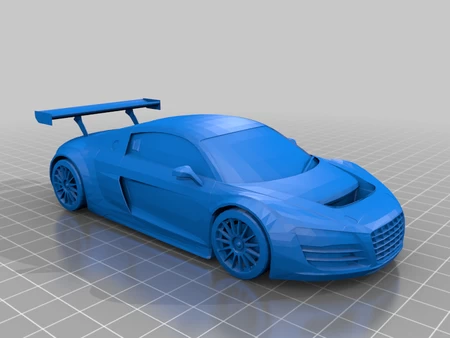  Audi r8 lms  3d model for 3d printers