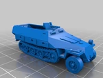  Half-track (printable)  3d model for 3d printers