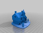 Modelo 3d de Casa de navidad para impresoras 3d