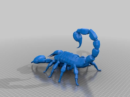 Modelo 3d de Escorpión para impresoras 3d