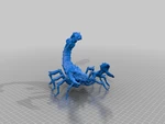 Modelo 3d de Escorpión para impresoras 3d