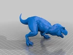  T-rex, spinosaurus and dimetrodon  3d model for 3d printers