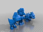  Low poly mario characters  3d model for 3d printers