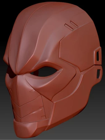 Modelo 3d de Casco deathstroke para impresoras 3d