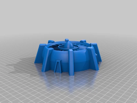 Modelo 3d de Warhammer 40k terreno / sistema de ventilación / refrigeración  para impresoras 3d