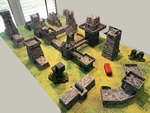  7000 wargaming modular scifi city system (subset)  3d model for 3d printers