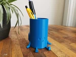  Chunky bum sitting penholder  3d model for 3d printers