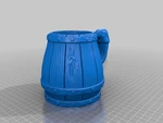  Can holder / dice mug  3d model for 3d printers