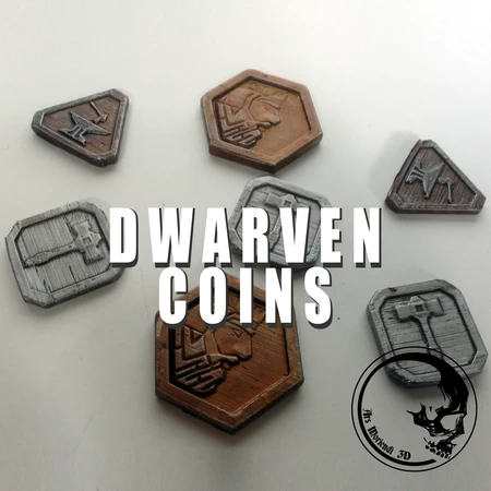  Dwarven coins  3d model for 3d printers