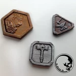  Dwarven coins  3d model for 3d printers