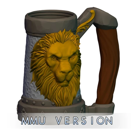 Mythic Mugs - Lion's Brew - Can Holder / Storage Container ( MMU / multi-material version added)