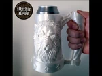  Mythic mugs - lion's brew - can holder / storage container ( mmu / multi-material version added)  3d model for 3d printers