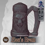  Mythic mugs - lion's brew - can holder / storage container ( mmu / multi-material version added)  3d model for 3d printers