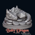  Baby dragon dice guardian  3d model for 3d printers