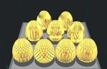 Modelo 3d de Huevos de pascua para impresoras 3d