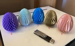  Easter eggs  3d model for 3d printers