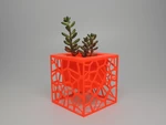 Modelo 3d de Plantador de voronoi para impresoras 3d